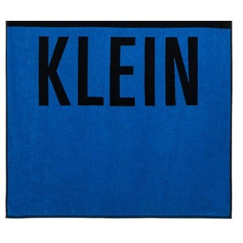 Calvin Klein πετσέτα με μαύρο και μπλε χρωμα με γράμματα 160X85 cm KU0KU00105 C4X